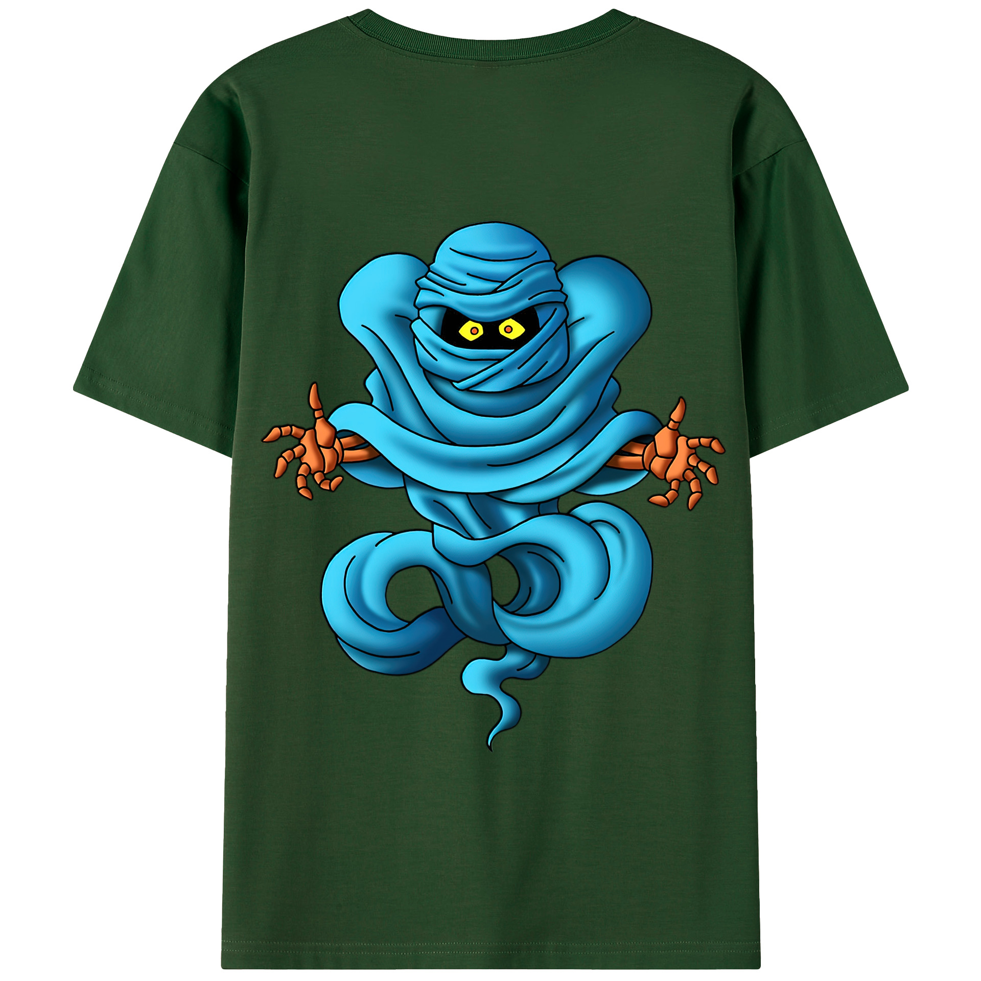 （画像用） ドラゴンクエスト Doragon Kuesuto Dragon Quest 綿100％半袖Tシャツ（背面プリント）